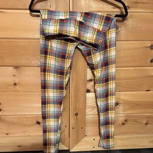 LuLaRoe Multicolor Plaid Leggings